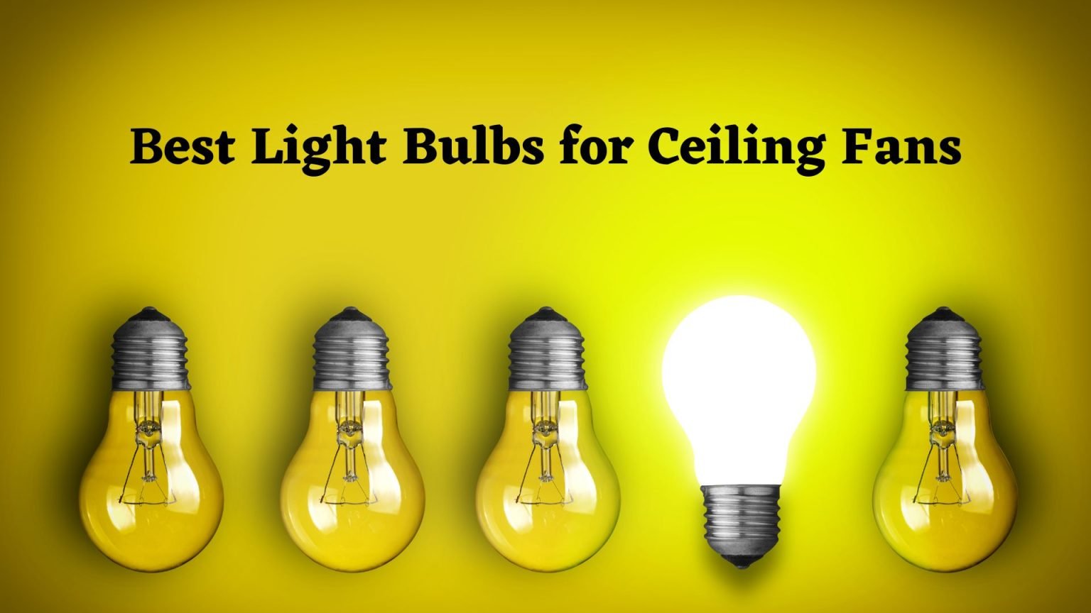 What Are The Best Light Bulbs For Ceiling Fans Feel The Air